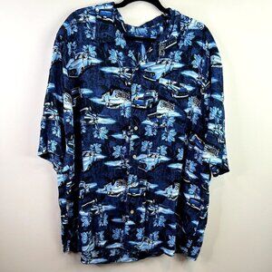 Puritan Blue pick up truck button down size‎ 2Xl